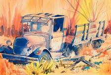 Sold Paintings: Old Truck