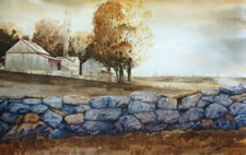 Sold Paintings: Stone Wall