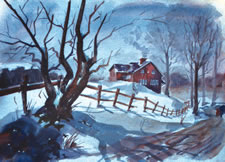 Sold Paintings: Winter Blues