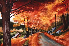 Sold Paintings: Back Road to Grafton