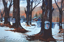 Sold Paintings: Old Time Sugar Bush