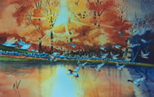 Sold Paintings: Evening Rest Stop