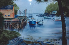 Sold Paintings: Back Cove Through The Trees