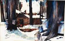 Sold Paintings: Maple Buckets