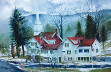 Sold Paintings: Red Roofs of Grafton